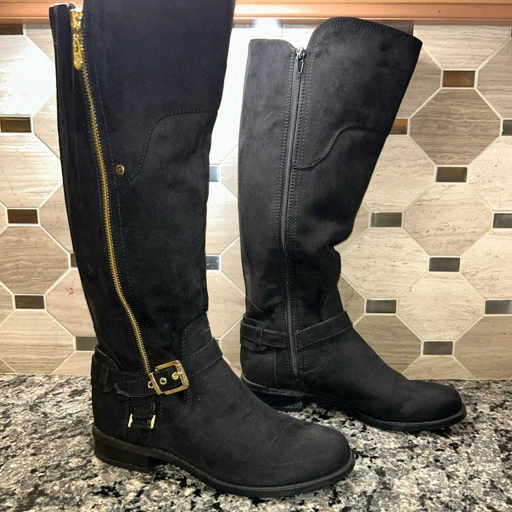 G by Guess Harson Knee High Boots Black Size 7.5